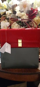 J. RENEE' RED LEATHER CLUTCH BAG PURSE NWT - Picture 1 of 10