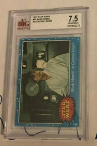 1977 Star Wars OPC 61 Mark Hamill In Control Room 1st Series BGS BVG 7.5 Graded - Picture 1 of 2