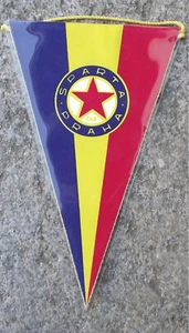 Vintage AC Sparta Prague Praha Czechoslovakia Czech Football Club Pennant Flag - Picture 1 of 2