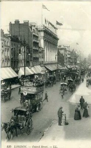POSTAL IMPRESA DE OXFORD STREET, LONDRES POR LOUIS LEVY (LL) #135 - Imagen 1 de 2