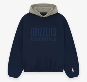 Memphis Grizzlies Fear of God NBA x ESSENTIALS Pullover Hoodie Navy - Bild 1 von 12
