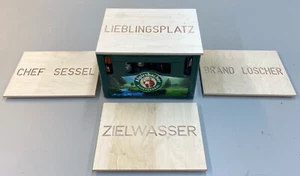 VitrinenSchmidt® Sitzauflage Bierkiste Aufsatz Wunschtext Top Geschenk Idee ! - Bild 1 von 6