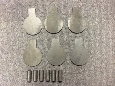 OWL CREEK FABRICATION AR500 Steel Target Dueling Tree DIY Kit 6pc 6" x 1/4" Paddles with Tubes! USA!