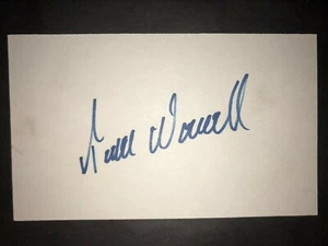 1985 CARDINALS: Todd Worrell, SIGNED 3x5 Card - Picture 1 of 1