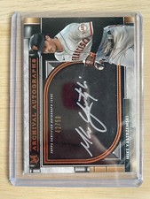 2021 Mike Yastrzemski Topps Museum Collection /50 Archival Autographs Silver Ink