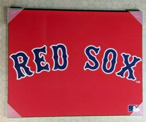 Boston Red Sox 15" x 19" Gloss Laminated Wooden Wall Plaque Authentic MLB - Picture 1 of 7