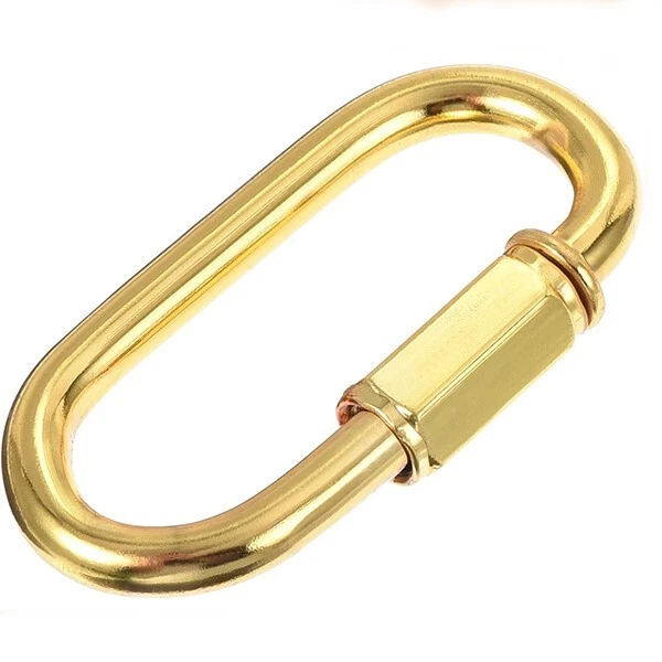 925 Sterling Silver Handmade Carabiner Lock Jewelry - Image 1 of 2