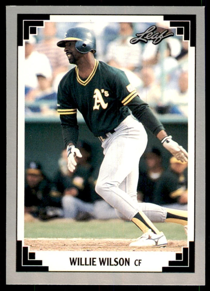 1991 Leaf Willie Wilson Baseball Cards #299 - Image 1 of 2
