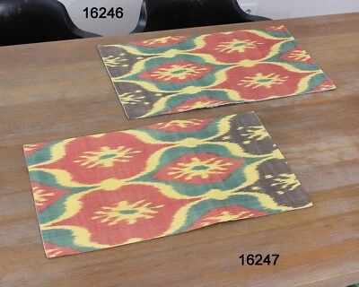 Capa de travesseiro Ikat uzbeque conjunto de 2 peças 13,98 x 24,02 nova em folha envio rápido 16246 - Imagem 1 de 4