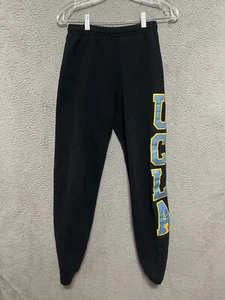 Vintage UCLA Bruins Sweat Pants Womens Size XS Black Patches Made In USA - Picture 1 of 6