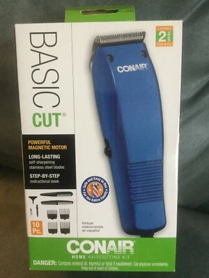 CONAIR BASIC CUT *BLUE* HOME HAIRCUTTING HAIRCUTS KIT RAZOR - NEW IN BOX - Image 1 of 4