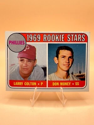 1969 Topps Rookie Stars Don Money, Larry Colton #454 (RC) EX Phillies - Image 1 of 2