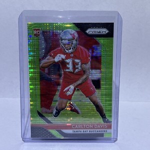 2018 Panini Prizm Carlton Davis #260 Rookie RC Green Pulsar SP Buccaneers