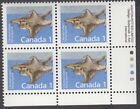 Canada - #1155 Flying Squirrel Plate Block, Slater Paper - Mnh