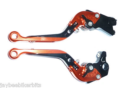 KTM 690 ENDURO R 2014-2017 BRAKE & CLUTCH ORANGE FOLDING LEVERS RACE TRACK TS88 Foto 1 de 4