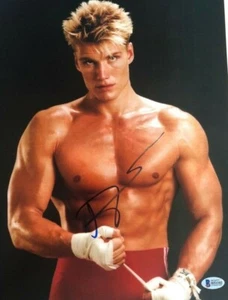 Dolph Lundgren signed Autogramm 11x14 Foto Drago Rocky IV Authenticated - Bild 1 von 1