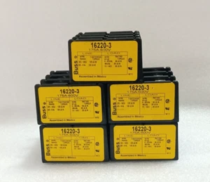 New Bussmann Buss 16220-3 3-Pole Distribution Terminal Block 175V,600V(5PCS LOT) - Picture 1 of 23