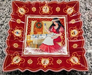 Villeroy & Boch 1748 Toy's Fantasy quadratischer Teller Weihnachtsmotiv 9" x 9" neu neuwertig - Bild 1 von 14