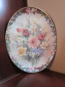 ENCANTAMIENTO LENA LIU'S CAMAFEOS FLORALES BRADFORD EXCHANGE 1996 PLACA DECORATIVA - Imagen 1 de 8