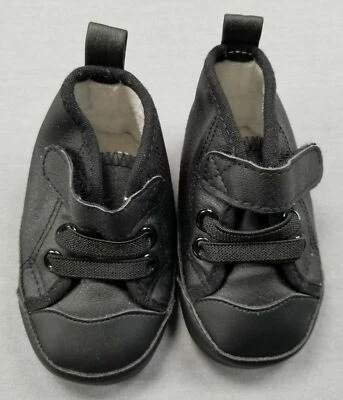 Bebé Niño H&M Talla 16/17 EE. UU. Talla 2 Negro Crema Forrado Difuso Zapatos Foto 1 de 3