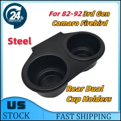 For 3rd Gen Camaro Firebird 82-92 Rear Dual Cup Holders Ashtray Replace 1SET Foto 1 de 4