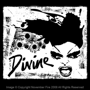 Camisa artística Divine Pink Flamingos John Waters culto cine femenino problemas NF454 - Imagen 1 de 3