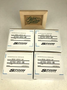 SPOON SPORTS Center Wheel Cap For SW388 4 pcs Set 42703-CP01-BK - Picture 1 of 4