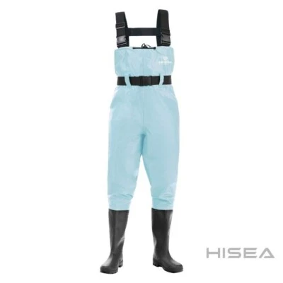 Fishingsir Blue 2-Ply Nylon PVC Waterproof Fishing Chest Waders (US Sz 5M / 7W) - Image 1 of 4