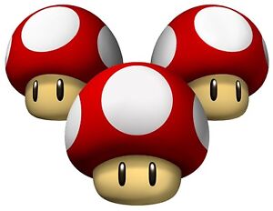 Super Mario Kart Mushroom Iron On Transfer For T-Shirt & Light Color Fabrics #1