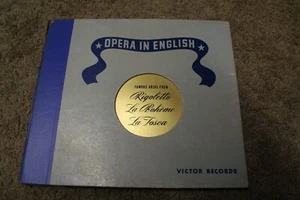 WEBSTER BOOTH 78 rpm RECORD SET OPERA IN ENGLISH VICTOR P-13 - Picture 1 of 2