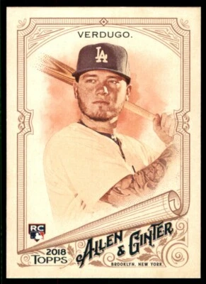2018 Topps Allen & Ginter #293 Alex Verdugo Rookie - Image 1 of 4