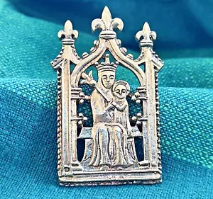 Pilgerabzeichen Madonna, Heilige Maria Mittelalter Abzeichen Replik, 14. Jh. Schmuck - Bild 1 von 5