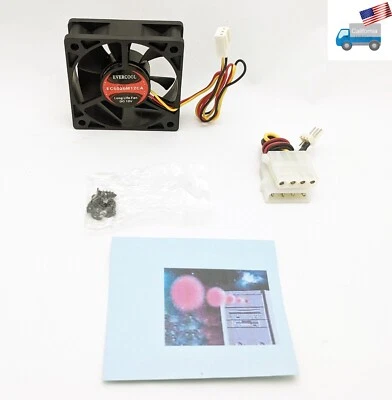 NEW Evercool 60mm x 20mm 3/4pin 12V DC High Speed Ball Bearing Fan EC6020M12CA - Image 1 of 4