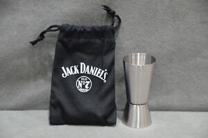 2021 Jack Daniel's Complimentary Double Jigger 25ml & 50ml Shot Measure In Pouch