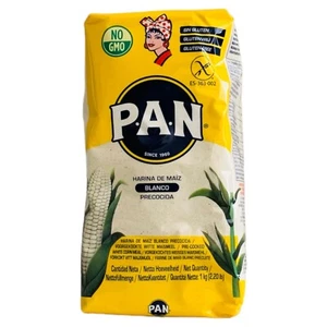 5 x 1kg PAN weißes helles Maismehl, vorgekocht Harina De Maiz Glutenfrei - Bild 1 von 1