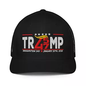 Cappello camionista Trump 47 Inaugurazione Day 2025 MAGA aderente schiena chiusa grande - Foto 1 di 23