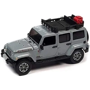JEEP Wrangler Rubicon con cremagliera - 2018 - grigio - Auto World 1:64 - Foto 1 di 6