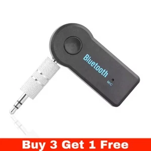 Bluetooth Receiver AUX Adapter 3.5mm Jack Phone Audio with Mic Car home stereo - Picture 1 of 5