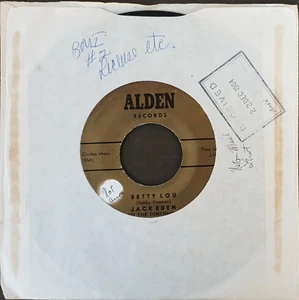 Jack Eden & The Dimensions-Betty Lou/My Dog Got A Tag On Her 7" Single 1964Alden - Imagen 1 de 4