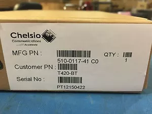 *NEW* Chelsio T420-BT Dual Port 10GbE Unified Wire Adapter - Picture 1 of 5