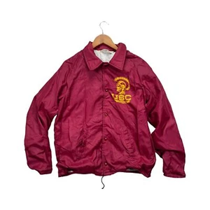 Chaqueta De Colección Rara USC TROJANS Años 60 Hecha en EE. UU. Marca True SEARS Roja De Colección M - Imagen 1 de 5