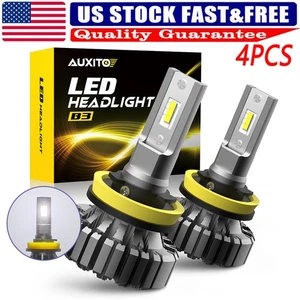 White Super Bright H11 40000LM H8 LED Headlight Beam High Low Beam Headlamp 4X - Picture 1 of 11