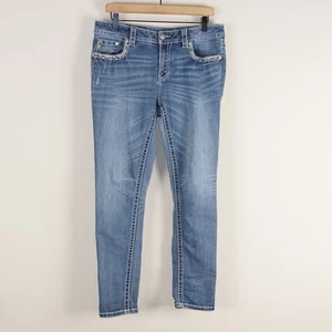 Miss Me Athena Wing Skinny Light Wash Blue Mid Rise Jenas Gr. 31 - Bild 1 von 12