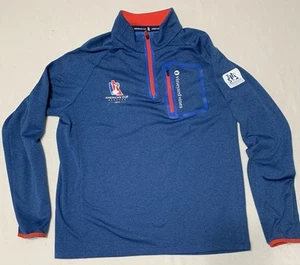 Vineyard Vines Mens L 1/4 Zip Pullover Shirt America’s Cup Bermuda 2017 Golf C2 - Picture 1 of 6