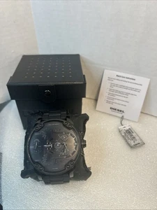 Diesel DZ7396 Men's Mr.Daddy 2.0 Chronograph Black Silicone Bracelet Watch - Picture 1 of 7