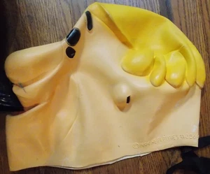 Vintage 1994 BARNEY RUBBLE Flintstones Cartoon Latex Full Mask Rubies - Picture 1 of 1