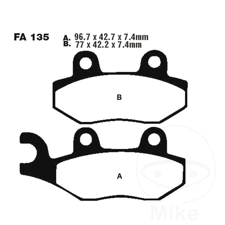 EBC Brake Pads Standard FA135TT Fits Husqvarna TE 610 1993-1994 Foto 1 de 1