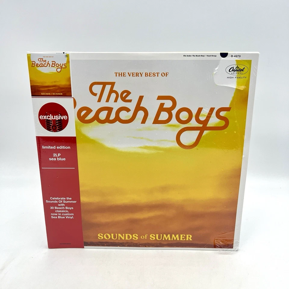 Best Of The Beach Boys Sounds Of Summer 2 LP SEA BLUE Vinyl Limited - Image 1 of 4