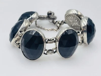 Pulsera Stephen Dweck de plata de ley y ónix negro Foto 1 de 4