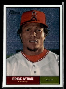2010 Topps Heritage Chrome Erick Aybar 1659/1961 Los Angeles Angels #C131 - Picture 1 of 2
